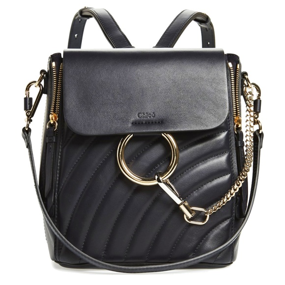Chloe Handbags - New Small Chloé Faye Quilted Leather Backpack